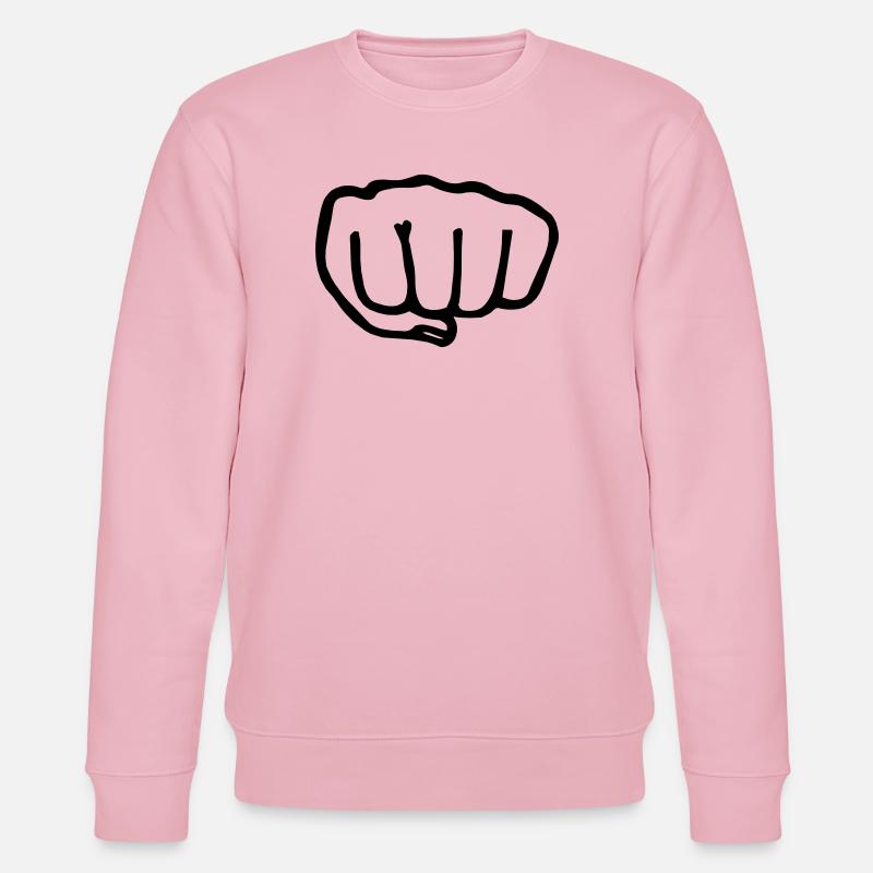Karate Faust transparente Vectra - Stanley/Stella Unisex Bio-Sweatshirt CHANGER  - Hellrosa