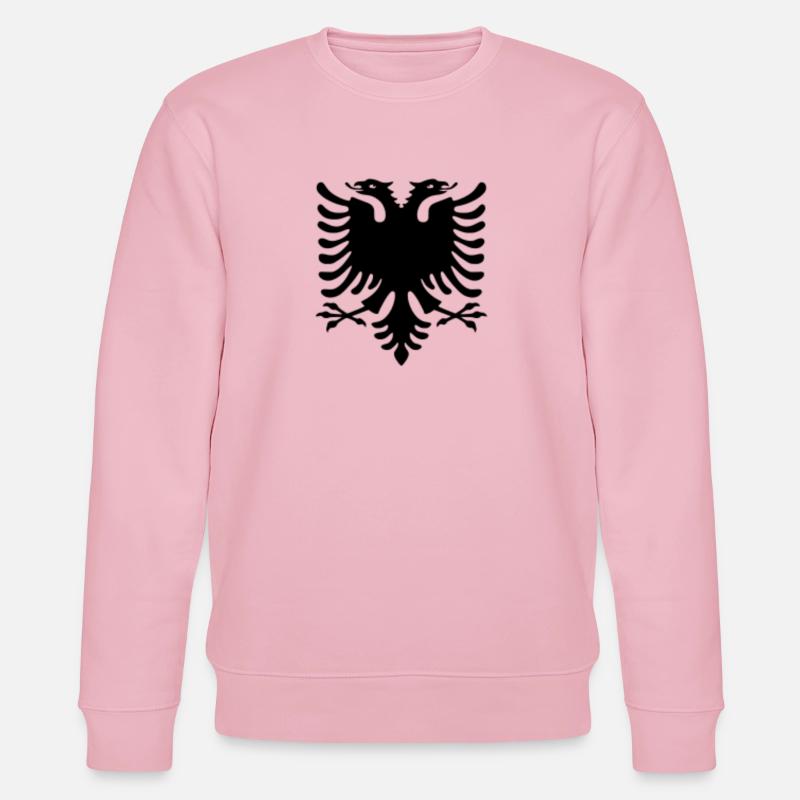 Shqiponja - Stanley/Stella Unisex Bio-Sweatshirt CHANGER  - Hellrosa