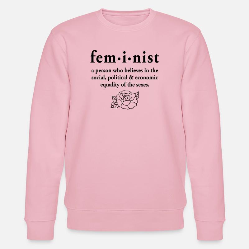 Feministische Definition - Stanley/Stella Unisex Bio-Sweatshirt CHANGER - Hellrosa