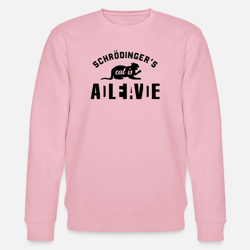 Schrödingers Katze - Stanley/Stella Unisex Bio-Sweatshirt CHANGER  - Hellrosa