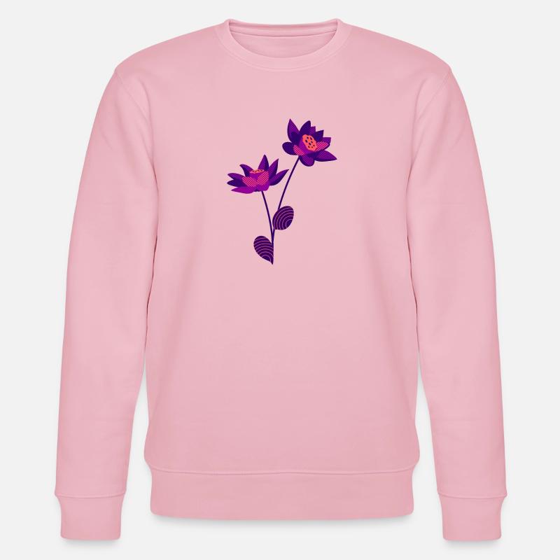 Fleur - Sweat bio CHANGER Stanley/Stella Unisexe - rose pâle