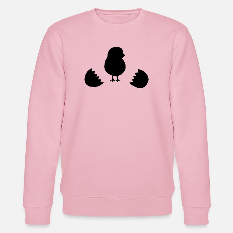 Œuf de poussin - Sweat bio CHANGER Stanley/Stella Unisexe - rose pâle
