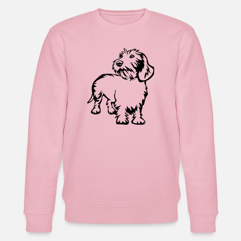 teckel - Sweat bio CHANGER Stanley/Stella Unisexe - rose pâle