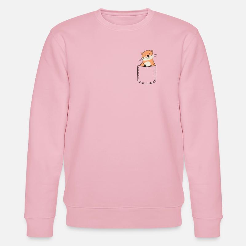Loutres - Sweat bio CHANGER Stanley/Stella Unisexe - rose pâle