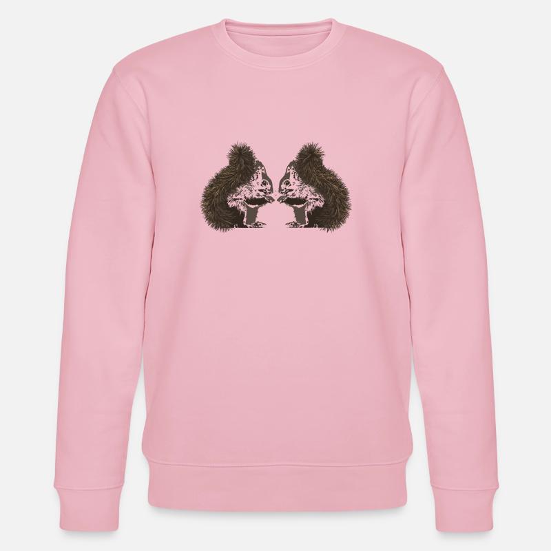 Squirrels, squirrels - Stanley/Stella CHANGER Unisex Organic Sweatshirt - cotton pink