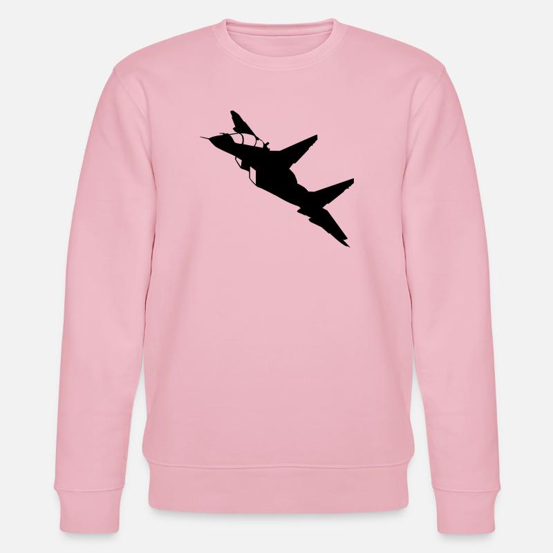 Flugzeug - Stanley/Stella Unisex Bio-Sweatshirt CHANGER  - Hellrosa