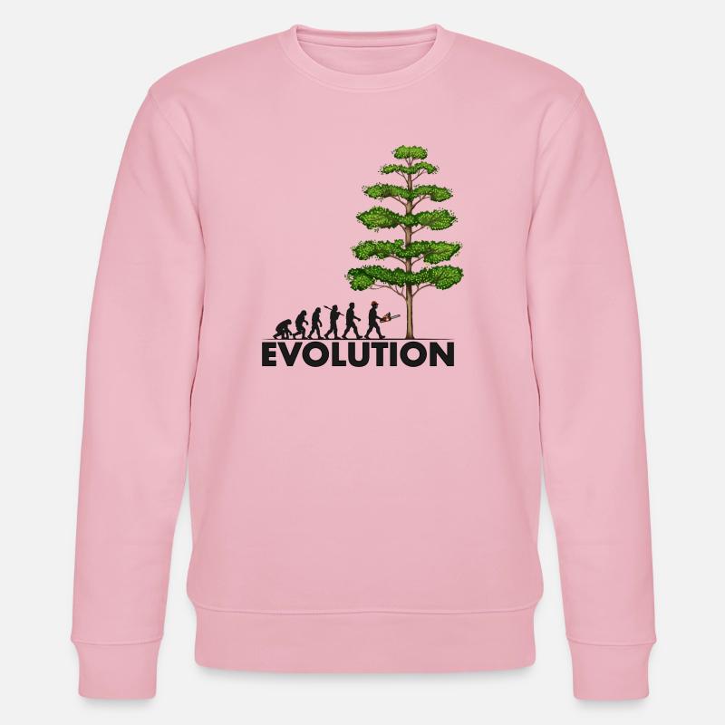Tronçonneuse Evolution Grey Big Tree - Sweat bio CHANGER Stanley/Stella Unisexe - rose pâle
