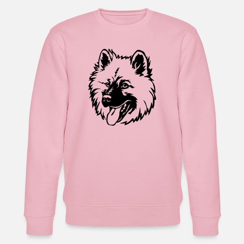 Eurasier Kopf - Stanley/Stella Unisex Bio-Sweatshirt CHANGER  - Hellrosa