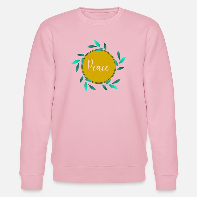PEACE. PEACE. FRIEDEN - Stanley/Stella Unisex Bio-Sweatshirt CHANGER  - Hellrosa