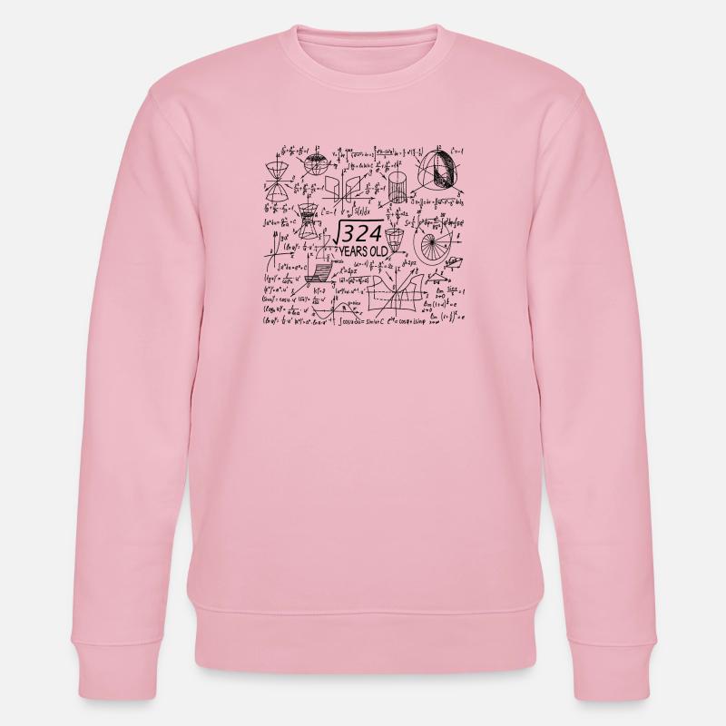 18e anniversaire Maths - Sweat bio CHANGER Stanley/Stella Unisexe - rose pâle