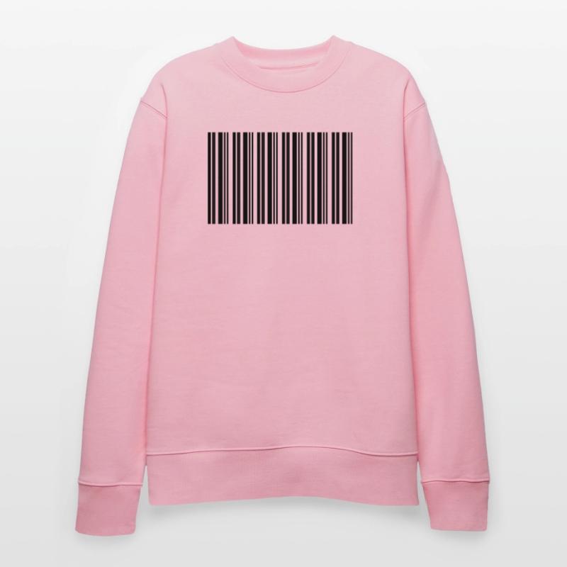 Barcode Strichcode Nerd IT Technik Design Stanley/Stella Unisex Bio-Sweatshirt CHANGER 