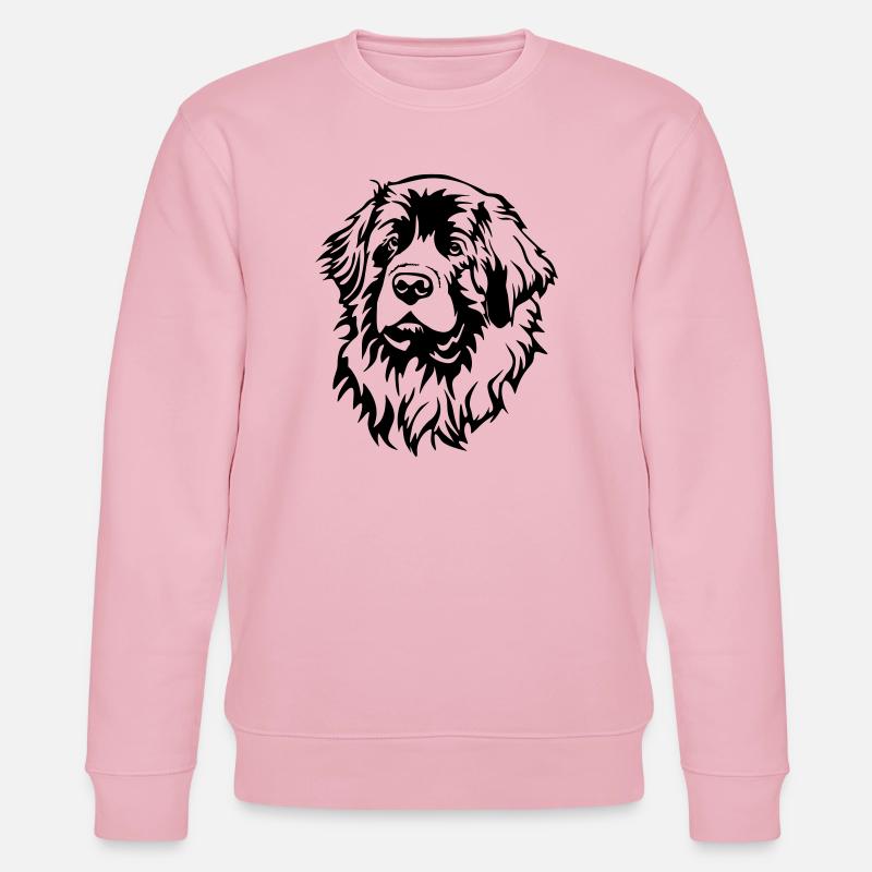 Leonberger Kopf - Stanley/Stella Unisex Bio-Sweatshirt CHANGER  - Hellrosa