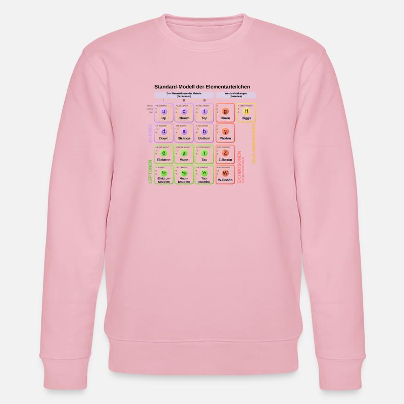 Standard-Modell der Elementarteilchen - Stanley/Stella Unisex Bio-Sweatshirt CHANGER  - Hellrosa