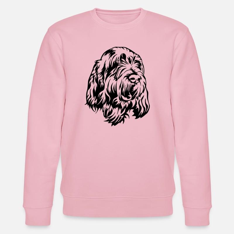 Spinone Italiano Kopf - Stanley/Stella Unisex Bio-Sweatshirt CHANGER  - Hellrosa
