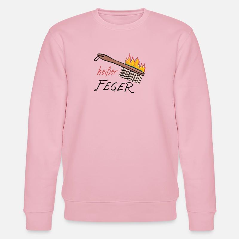 Heißer Feger - Stanley/Stella Unisex Bio-Sweatshirt CHANGER  - Hellrosa