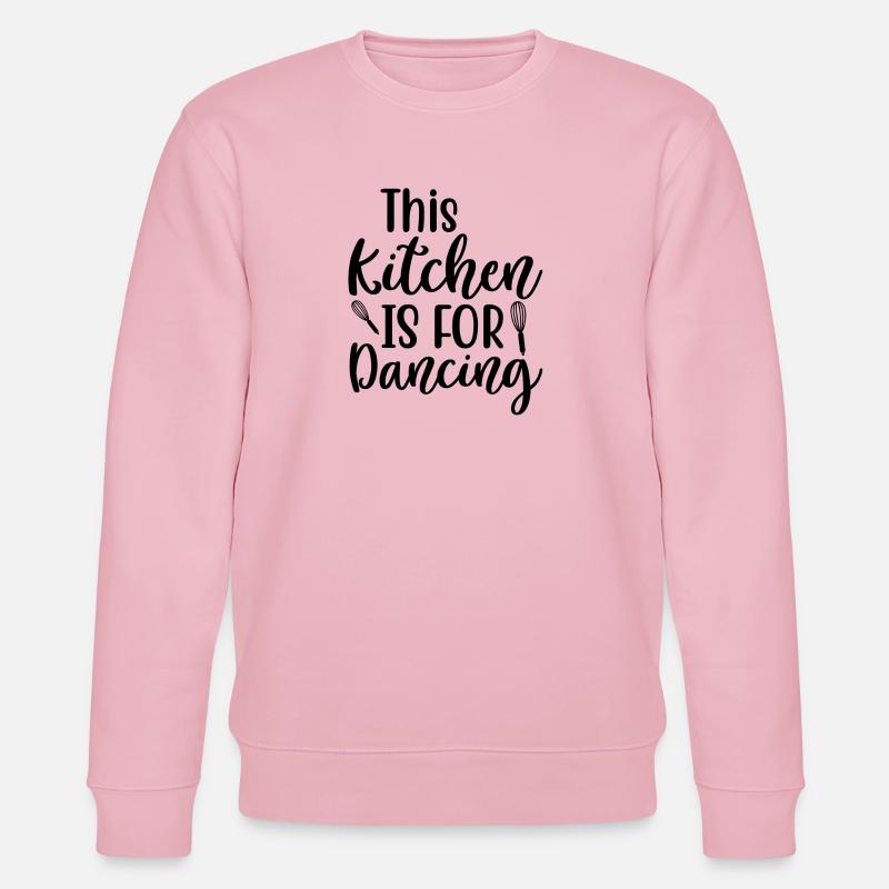 Cette cuisine est faite pour danser - Sweat bio CHANGER Stanley/Stella Unisexe - rose pâle