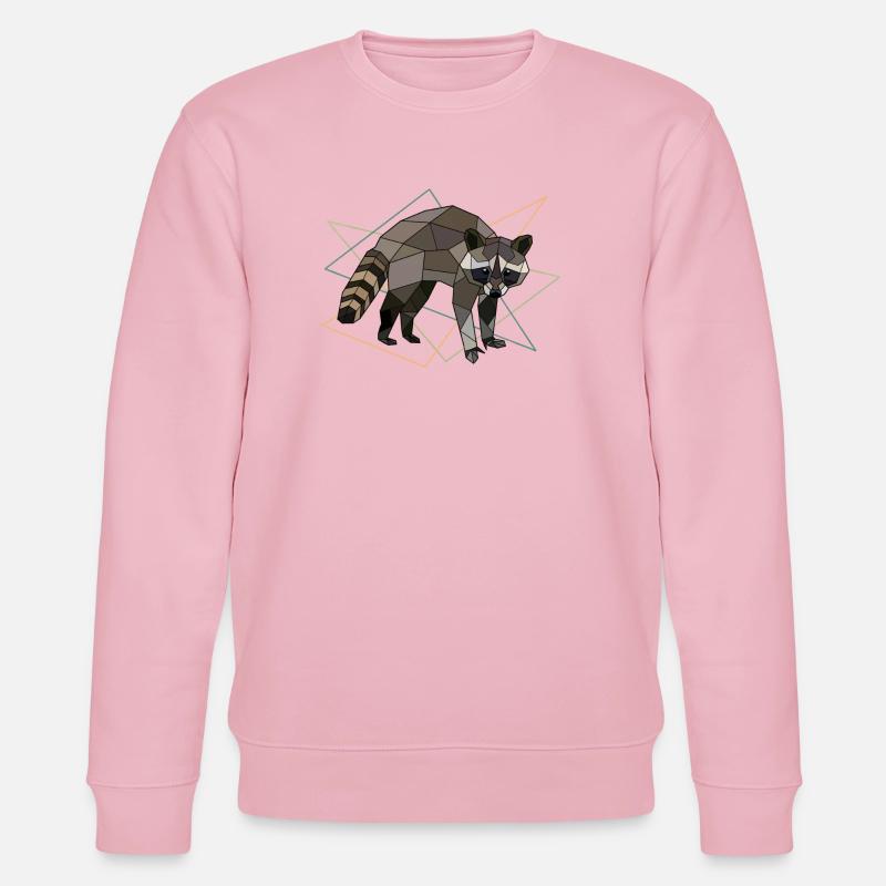 Waschbär - Stanley/Stella Unisex Bio-Sweatshirt CHANGER - Hellrosa