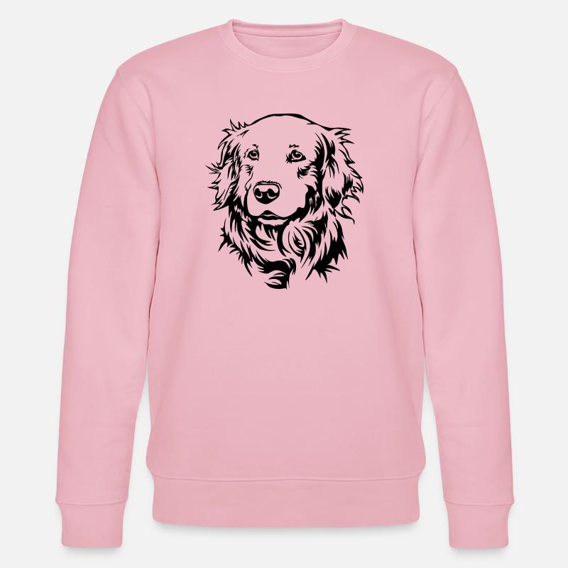 Golden Retriever Kopf - Stanley/Stella Unisex Bio-Sweatshirt CHANGER  - Hellrosa