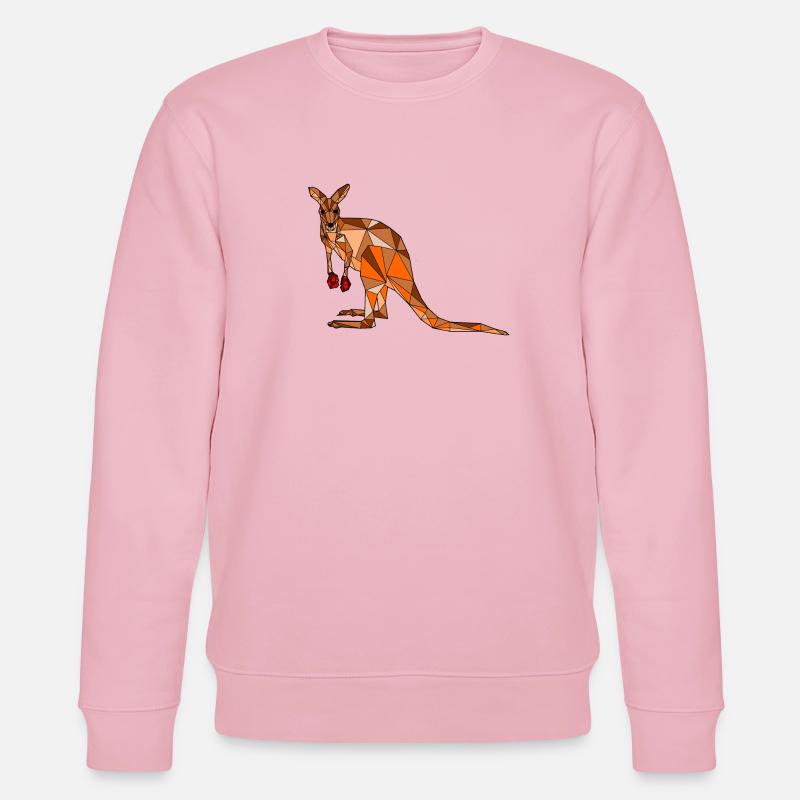 Känguru blanko - Stanley/Stella Unisex Bio-Sweatshirt CHANGER - Hellrosa