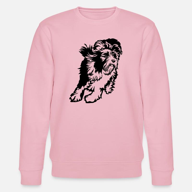 Bearded Collie - Stanley/Stella Unisex Bio-Sweatshirt CHANGER  - Hellrosa