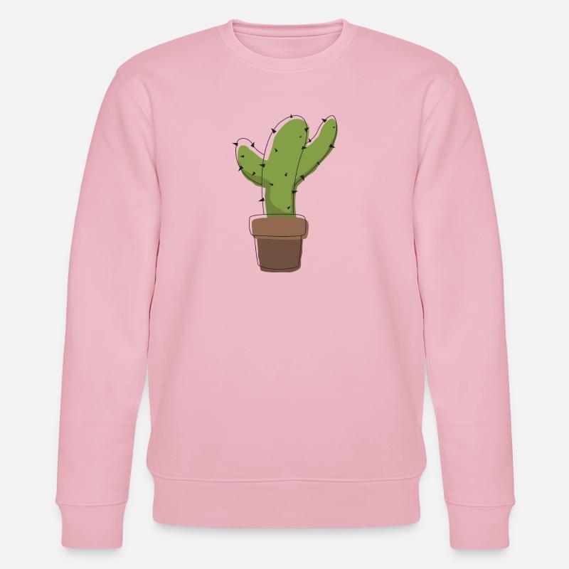 Cactus dans un pot – illustration graphique - Sweat bio CHANGER Stanley/Stella Unisexe - rose pâle