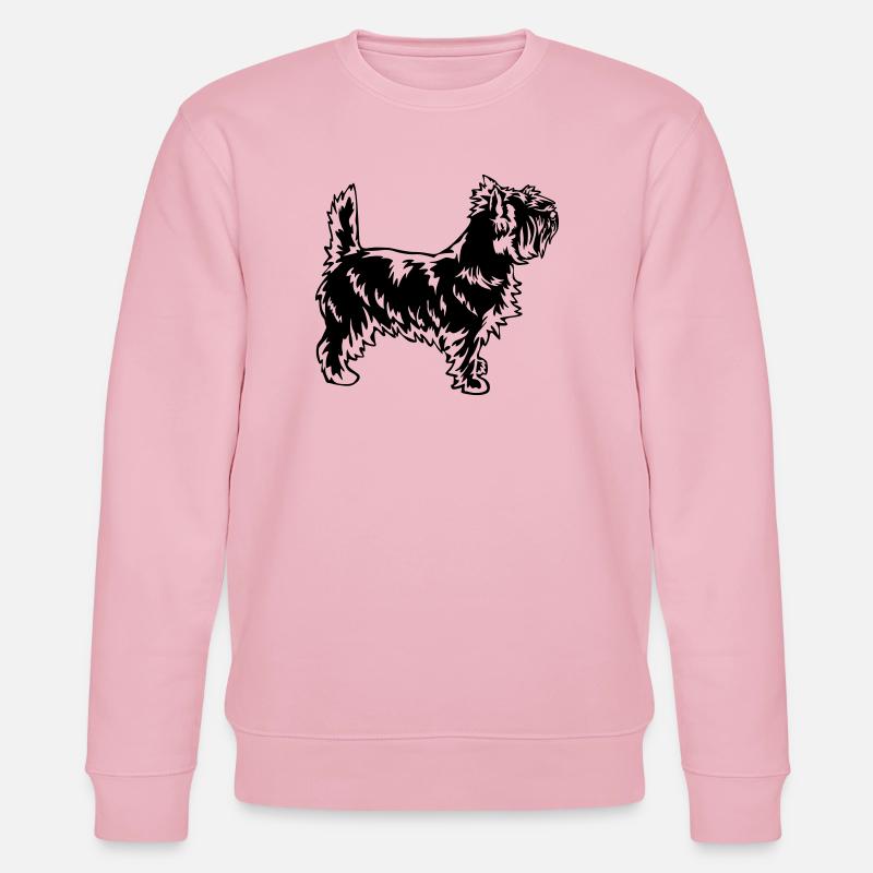Cairn Terrier - Stanley/Stella Unisex Bio-Sweatshirt CHANGER  - Hellrosa