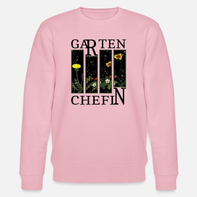 Garten Chefin - Stanley/Stella Unisex Bio-Sweatshirt CHANGER  - Hellrosa
