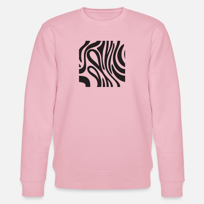 Zebra-Dekoration - Afrikanische Savanne-Effekt - Stanley/Stella Unisex Bio-Sweatshirt CHANGER  - Hellrosa