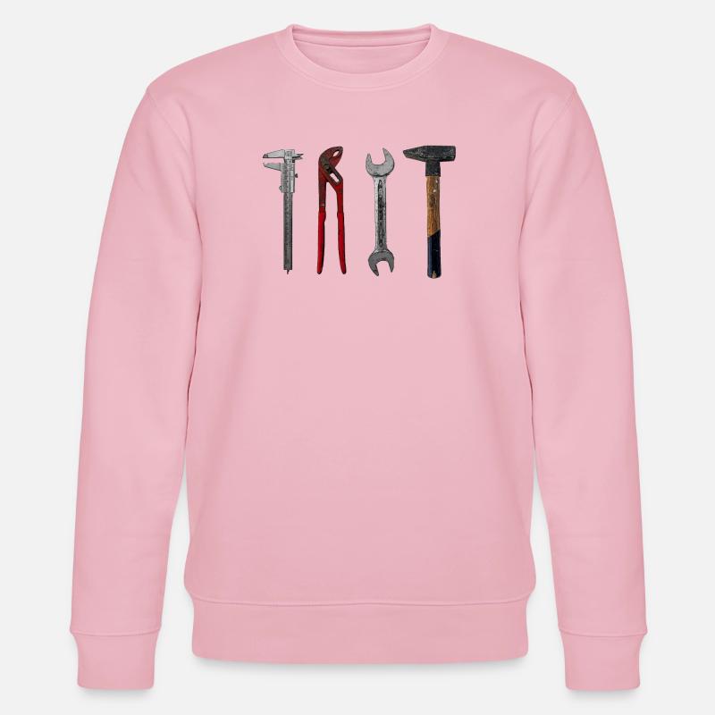 Pince marteau Craftsman pour illustration d’outils - Sweat bio CHANGER Stanley/Stella Unisexe - rose pâle