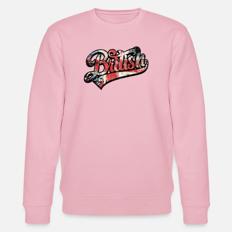 British Pride Distressed Script Tee - Stanley/Stella Unisex Bio-Sweatshirt CHANGER  - Hellrosa