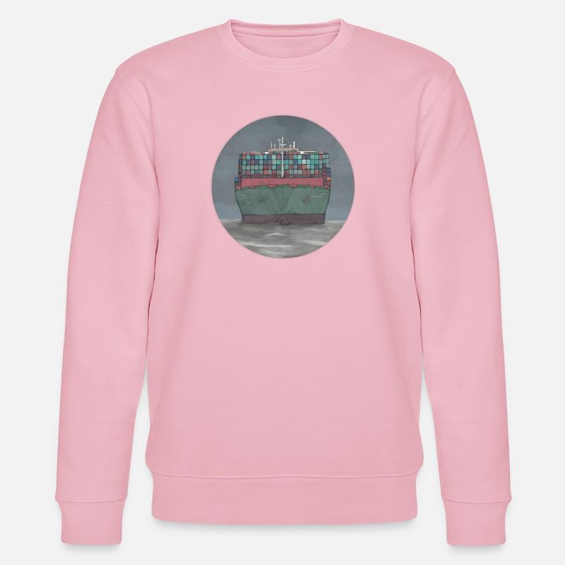 container ship - Stanley/Stella CHANGER Unisex Organic Sweatshirt - cotton pink