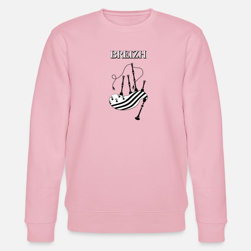 BREIZH - Stanley/Stella Unisex Bio-Sweatshirt CHANGER  - Hellrosa