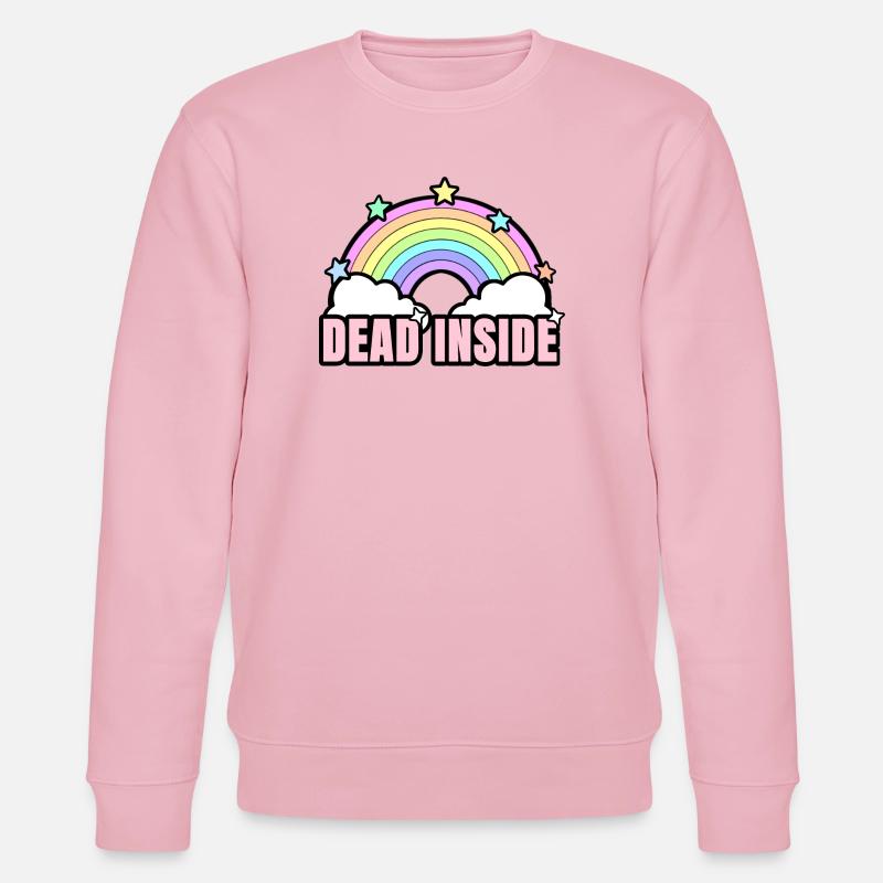 Dead Inside Rainbow - Sweat bio CHANGER Stanley/Stella Unisexe - rose pâle