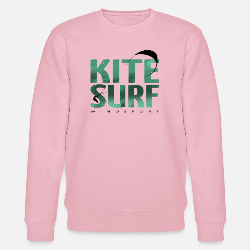 KITESURF 2021 grün - Stanley/Stella Unisex Bio-Sweatshirt CHANGER  - Hellrosa