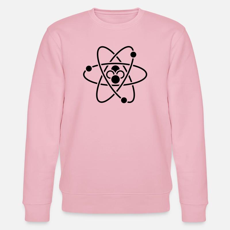 sience atom wissenschaft - Stanley/Stella Unisex Bio-Sweatshirt CHANGER  - Hellrosa