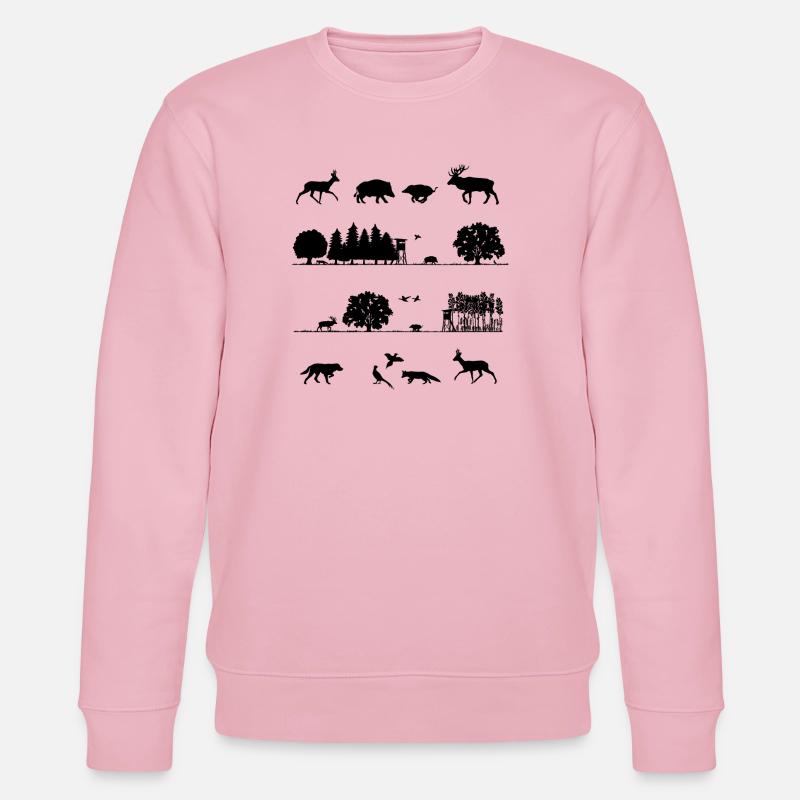 Waldbewohner - Stanley/Stella Unisex Bio-Sweatshirt CHANGER  - Hellrosa