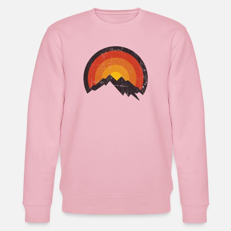 Sunset Mountain Arc - Stanley/Stella Unisex Bio-Sweatshirt CHANGER  - Hellrosa