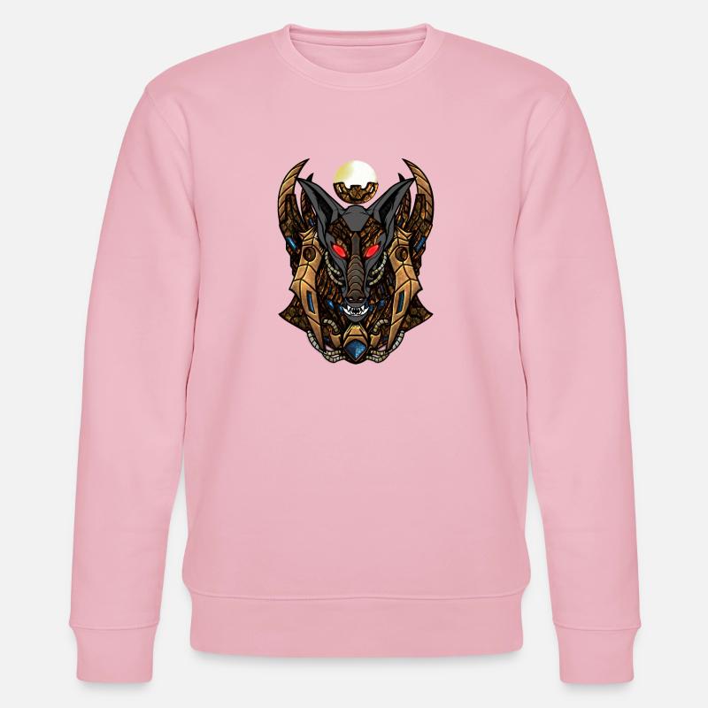 Steampunk d’anubis - Sweat bio CHANGER Stanley/Stella Unisexe - rose pâle