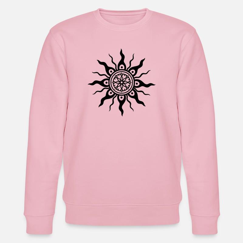 Sonne Sonnenrad Mittsommer - Stanley/Stella Unisex Bio-Sweatshirt CHANGER  - Hellrosa