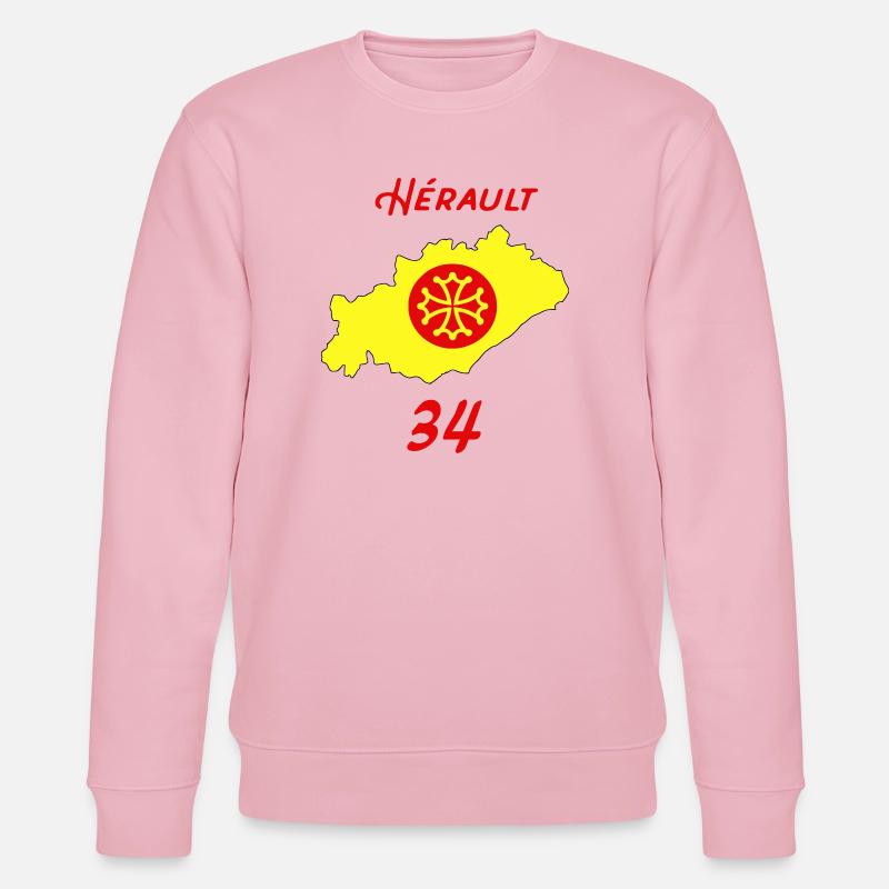 Hérault - Stanley/Stella Unisex Bio-Sweatshirt CHANGER  - Hellrosa