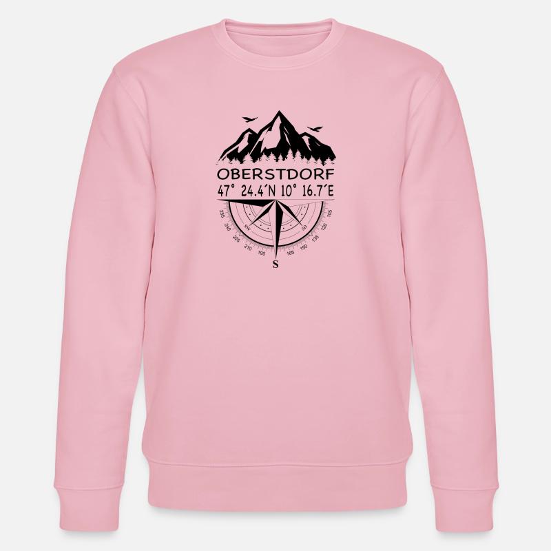 Oberstdorf - Stanley/Stella Unisex Bio-Sweatshirt CHANGER  - Hellrosa