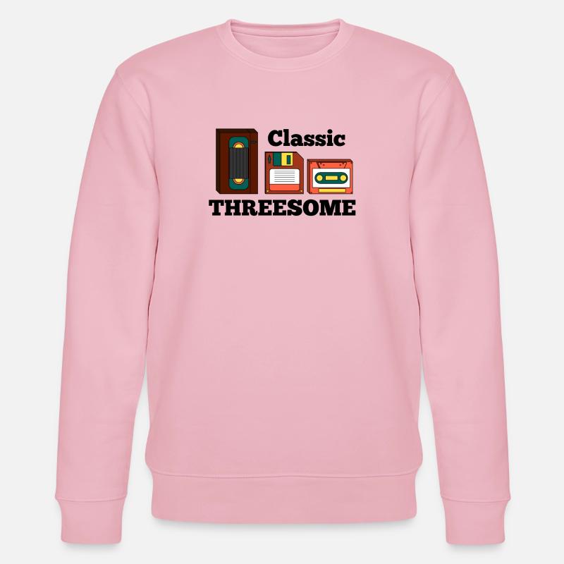 Retro Old School Analog - Stanley/Stella Unisex Bio-Sweatshirt CHANGER  - Hellrosa
