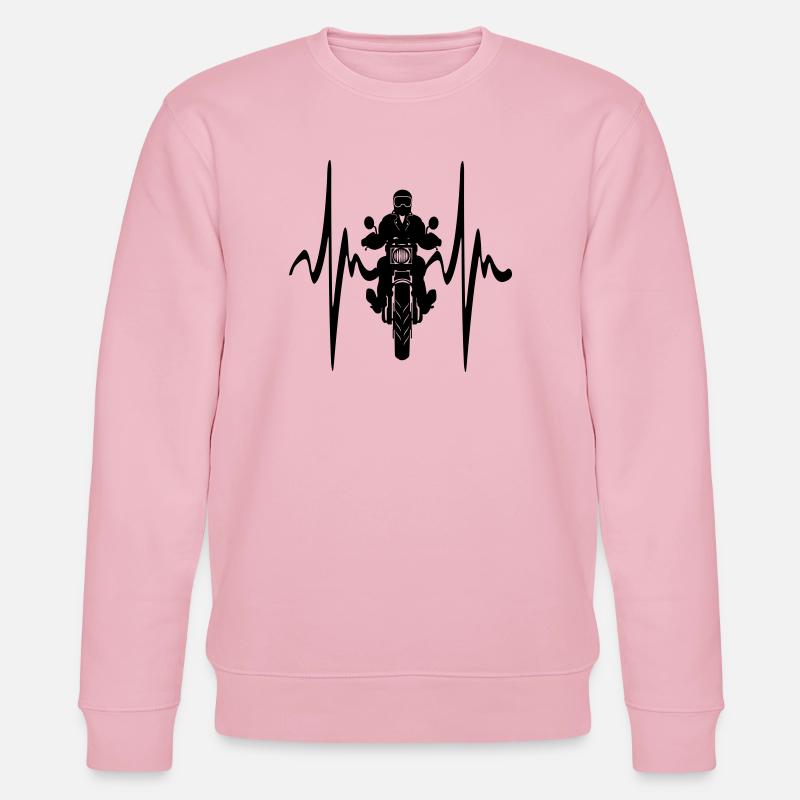 Motorische Frontansicht Cardio-Herzfrequenz - Stanley/Stella Unisex Bio-Sweatshirt CHANGER  - Hellrosa