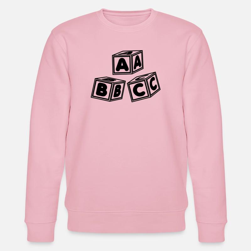 ABC-Blöcke - Stanley/Stella Unisex Bio-Sweatshirt CHANGER  - Hellrosa