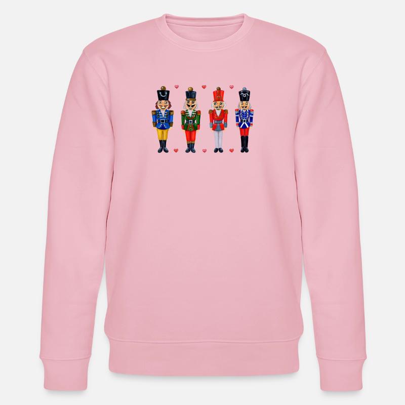 FOUR FUNNY NUTCRACKERS - Stanley/Stella CHANGER Unisex Organic Sweatshirt - cotton pink