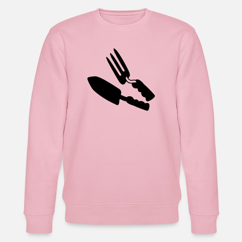 Gartengeräte Shepje und Rechen - Stanley/Stella Unisex Bio-Sweatshirt CHANGER - Hellrosa