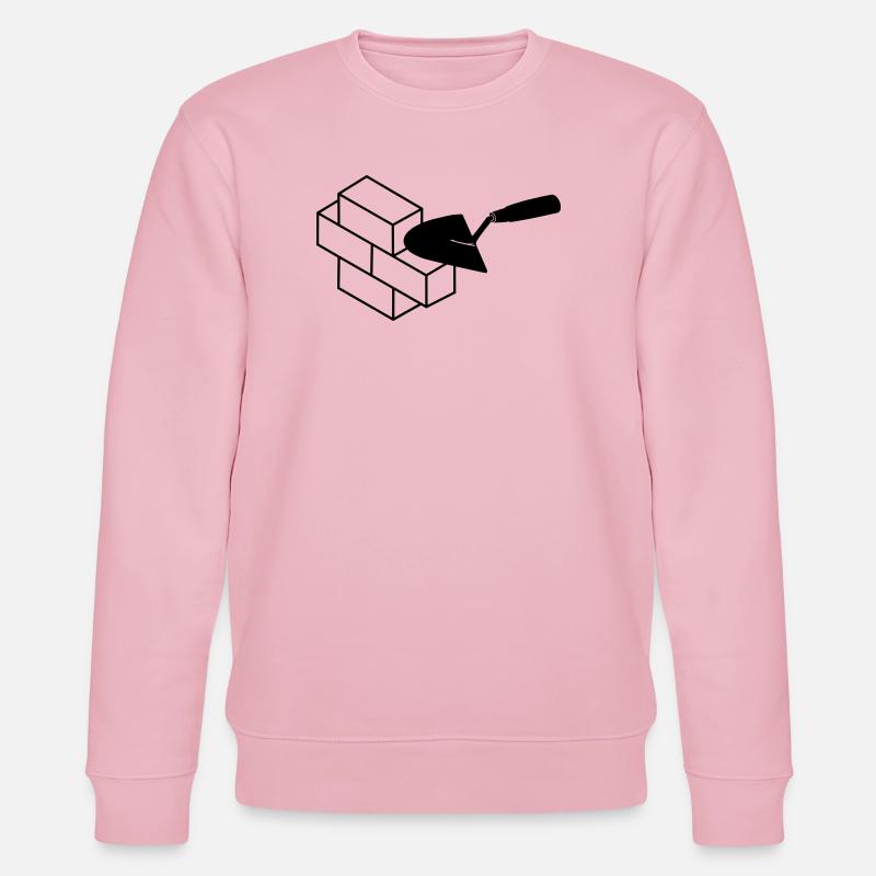 Mauersteine und Kelle - Stanley/Stella Unisex Bio-Sweatshirt CHANGER  - Hellrosa