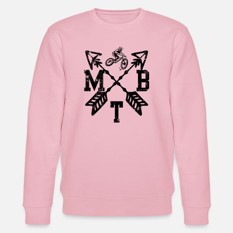 MTB-Pfeil - Stanley/Stella Unisex Bio-Sweatshirt CHANGER  - Hellrosa