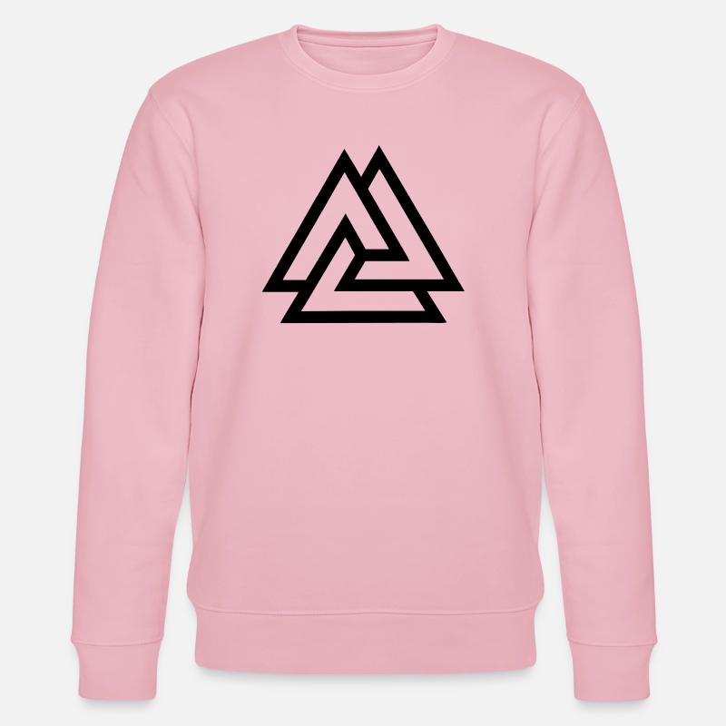 Nœud valknut tombé au combat - Sweat bio CHANGER Stanley/Stella Unisexe - rose pâle