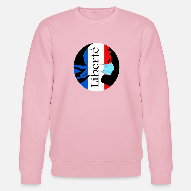 Freiheit - Stanley/Stella Unisex Bio-Sweatshirt CHANGER  - Hellrosa